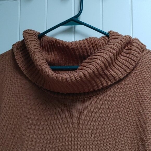 Old Navy light brown mild copper sleeveless turtleneck sweater XS - Picture 2 of 7